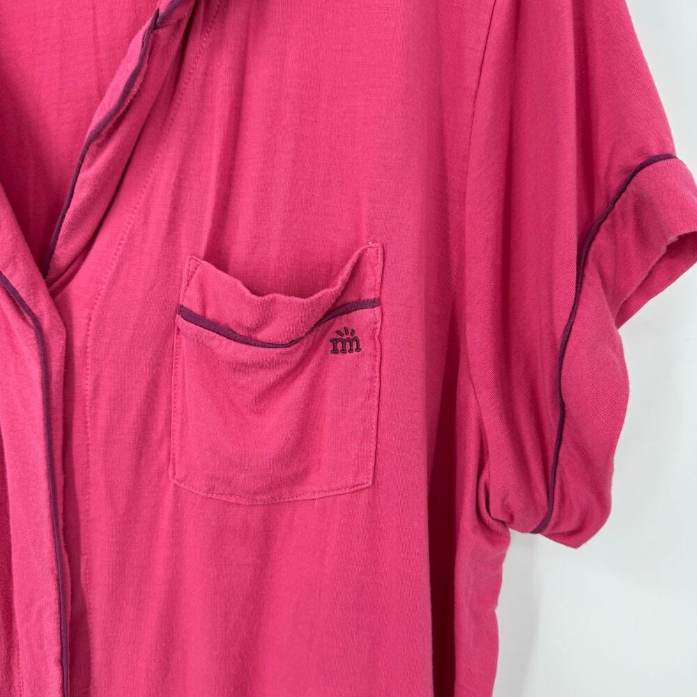 Magnetic Me Women's Pajama Lounge Shorts Set XXL Pink Modal Pockets Maternity - Picture 3 of 11